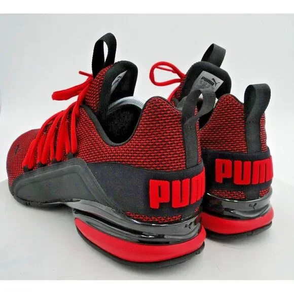 Puma Mens Axelion 192488 03 Red Casual Shoes Sneakers Size 11 - Picture 5 of 10
